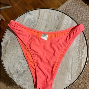 Wild Fable Bright Peach Coral Bikini Bottom Medium